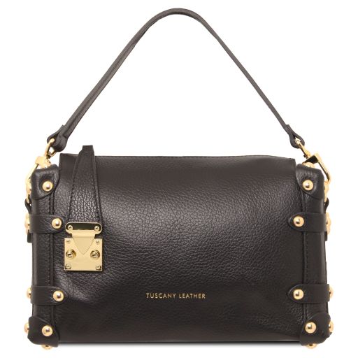 Praline Bauletto in Pelle Morbida Nero TL100479