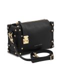Praline Soft Leather Duffle bag Black TL100479