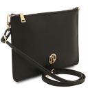 Diva Bolso Noche en Piel et Bandolera de Cadena Negro TL142461