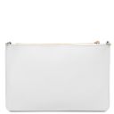 Diva Leather Clutch With Chain Strap White TL142461