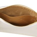 Diva Pochette in Pelle con Tracolla a Catena Bianco TL142461