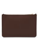 Diva Pochette in Pelle con Tracolla a Catena Caffè TL142461