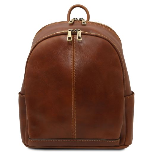 Canberra Zaino in Pelle 2 Scomparti Marrone TL142460