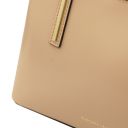 Olimpia Borsa Shopper in Pelle - Misura Piccola Champagne TL141591