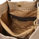 TL KeyLuck Borsa Shopping in Pelle Stampa Intrecciata Beige TL141573