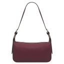 Miranda Schultertasche aus Weichem Leder Bordeaux TL142467