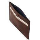 Exclusive Leather Credit/business Card Dark Brown TL141011