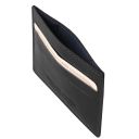 Esclusivo Portacarte di Credito in Pelle con Finestra Nero TL140805