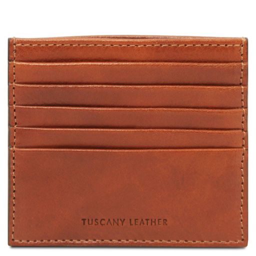 Leather Card Holder Natural TL142469