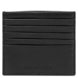 Leather Card Holder Black TL142469