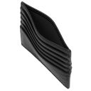 Kartenetui aus Leder Schwarz TL142469