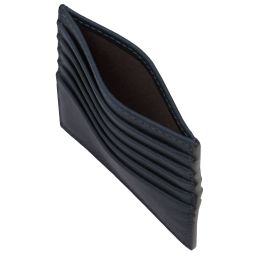 Leather Card Holder Dark Blue TL142469