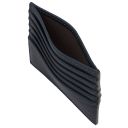 Кожаный кардхолдер Темно-синий TL142469