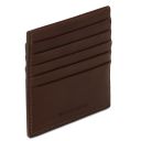 Leather Card Holder Dark Brown TL142469