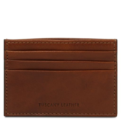 Porte-cartes en Cuir Marron TL142471