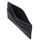 Leather Card Holder Dark Blue TL142471