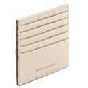 Leather Card Holder Beige TL142470