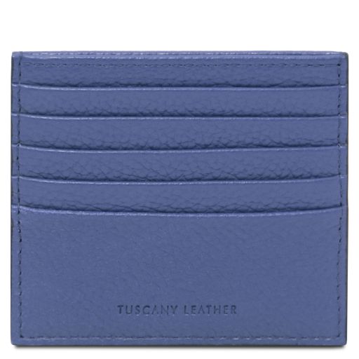 Portacarte in Pelle Blu TL142470