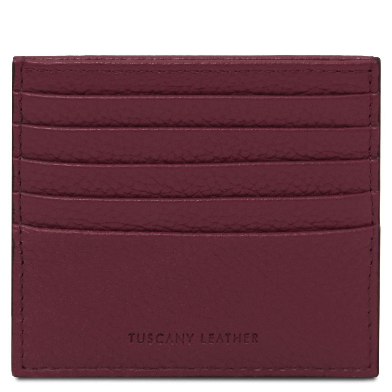 Portacarte in pelle Bordeaux