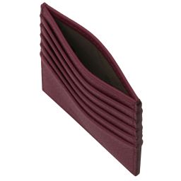 Leather Card Holder Bordeaux TL142470