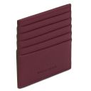 Porte-cartes en Cuir Bordeaux TL142470