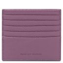 Leather Credit Card Holder Lilac TL142470