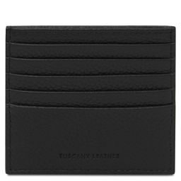 Leather Credit Card Holder Black TL142470