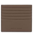 Leather Card Holder Dark Taupe TL142470