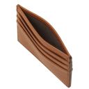 Kartenetui aus Leder Cognac TL142472