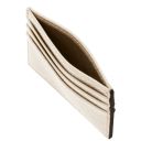 Kartenetui aus Leder Beige TL142472