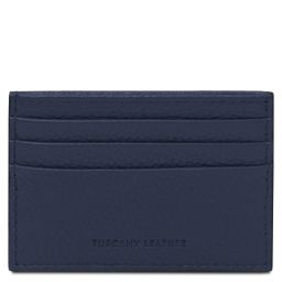 Leather Card Holder Dark Blue TL142472