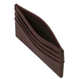 Leather Card Holder Coffee TL142472