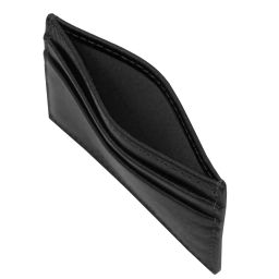 Leather Card Holder Black TL142473