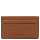 Kartenetui aus Leder Cognac TL142474