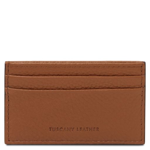 Leather Card Holder Cognac TL142474