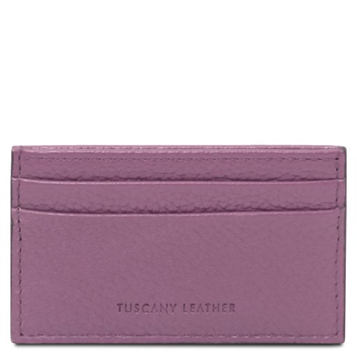 Leather Card Holder Lilac TL142474