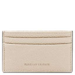 Porte-cartes en Cuir Beige TL142474