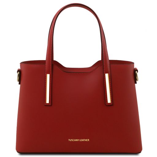 Olimpia Shopper Tasche aus Leder - Klein Rot TL141591
