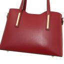 Olimpia Borsa Shopper in Pelle - Misura Piccola Rosso TL141591