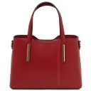 Olimpia Borsa Shopper in Pelle - Misura Piccola Rosso TL141591