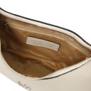 Michelle Leather Handbag - Small Size Beige TL142478