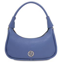 Michelle Leather Handbag - Small Size Blue TL142478