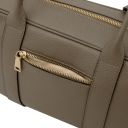 Stephany Leather Handbag Dark Taupe TL142439