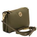 Sia Pochette in Pelle Morbida Verde Foresta TL142479