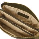 Sia Soft Leather Clutch Forest Green TL142479