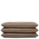 Sia Soft Leather Clutch Dark Taupe TL142479