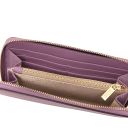 Financier Exclusive zip Around Leather Wallet Лиловый TL142485