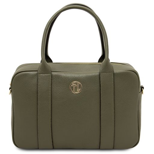 Stephany Leather Handbag Forest Green TL142439