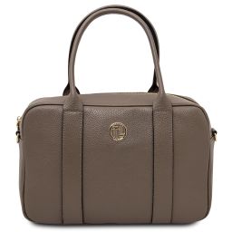 Stephany Sac Cabas en Cuir Taupe foncé TL142439