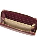Creta Leather Shoulder bag and zip Around Leather Wallet Bordeaux TL142487